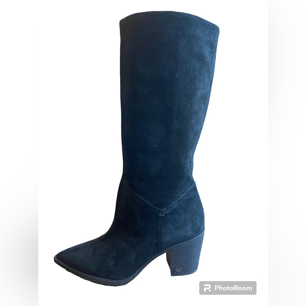 Sam Edelman “Leahla” Suede Slouch Boots 7.5 Black